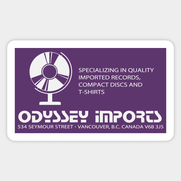 Odyssey Imports (vers. B) Sticker by DCMiller01